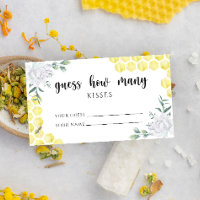 Bee floral - raad eens hoeveel KISSES brudal game