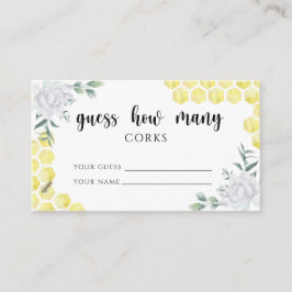 Bee floral - raad eens hoeveel kurken er in het br informatiekaartje