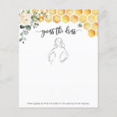 Bee floral Raad het jurk vrijgezellenfeest spel (Voorkant)