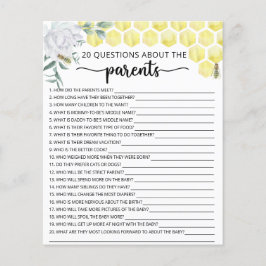 Bee florale spelletjes over de ouders