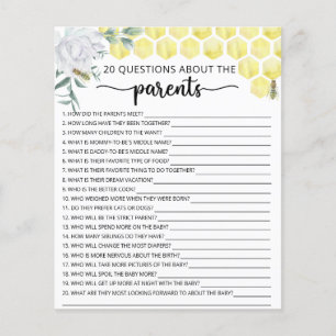 Bee florale spelletjes over de ouders