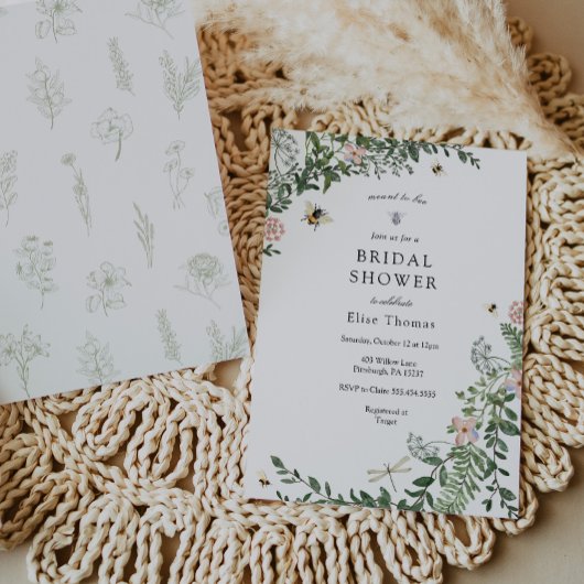 Bee Flower Garden Vrijgezellenfeest Kaart