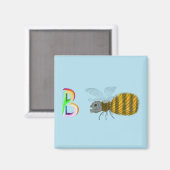 Bee Fridge Magnet (Voorkant / Achterkant)