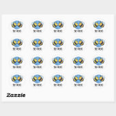 Bee-Friend Funny Insect Bee Pun Ronde Sticker (Vel)