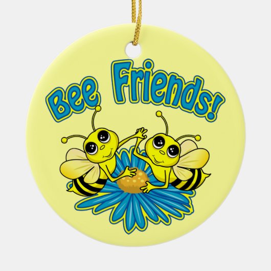 Bee Friends Keramisch Ornament (Voorkant)