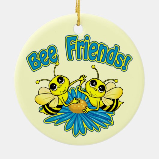 Bee Friends Keramisch Ornament (Achterkant)