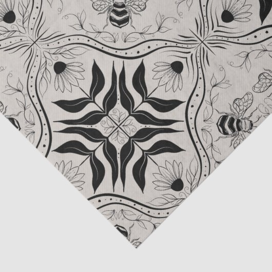 Bee Garden Tissuepapier (Detail)