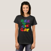 bee gay bee equalisation and human rights t-shirt (Voorkant volledig)