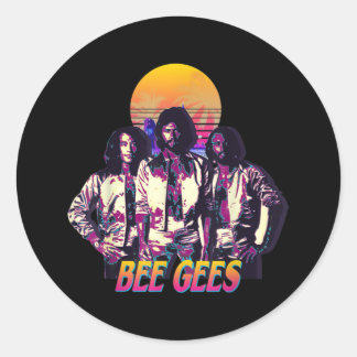 Bee Gees Live For Men And Women Ronde Sticker