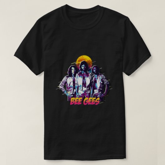 Bee Gees Pop Kunst Klassieke T-Shirt (Design voorkant)