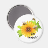 Bee Gelukkig Magnet (Voorkant / Achterkant)