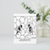 Bee Geometry Briefkaart (Staand voorkant)