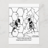 Bee Geometry Briefkaart (Voorkant)