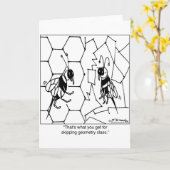 Bee Geometry Kaart (Gele Bloem)