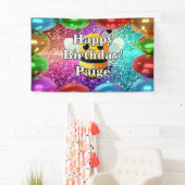 Bee Gepersonaliseerde karakter verjaardag banner (Insitu)