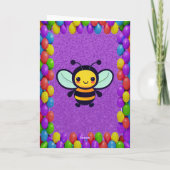 Bee gepersonaliseerde leuke groet Verjaardag Kaart (Achterkant)