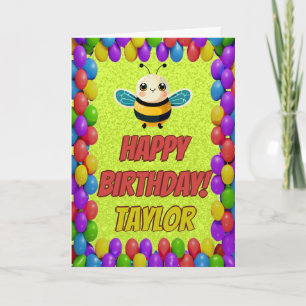 Bee gepersonaliseerde leuke groet Verjaardag Kaart