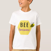 "BEE Geweldige" Happy Bee T-Shirt (Voorkant)