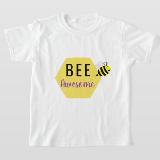 "BEE Geweldige" Happy Bee T-Shirt (Laagn)