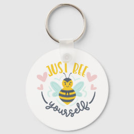 Bee gewoon je eigen koe bijen sleutelhanger