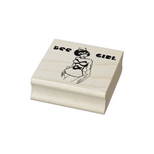 BEE-GIRL - De Mystery Girls Super Heroine Rubberstempel