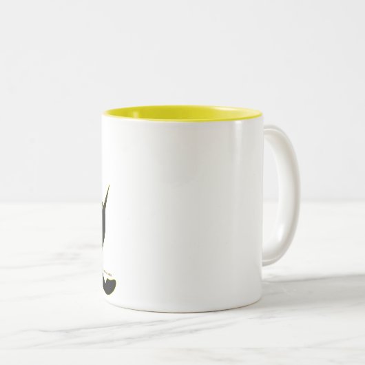 Bee Girl Silhouette Mok (Voorkant rechts)