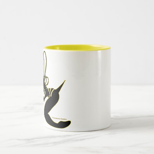 Bee Girl Silhouette Mok (Center)