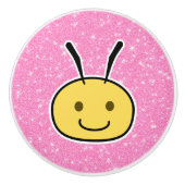Bee Glitter Keramische Knop (Voorkant)