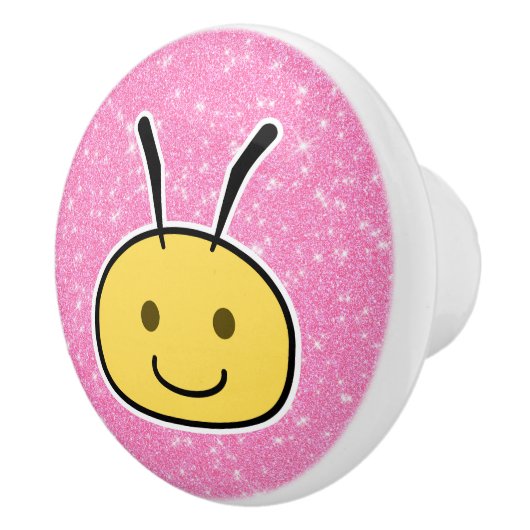 Bee Glitter Keramische Knop (Rechts)