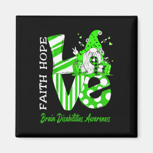 Bee Gnome Liefde Hersenen Disabilities Awareness Magneet