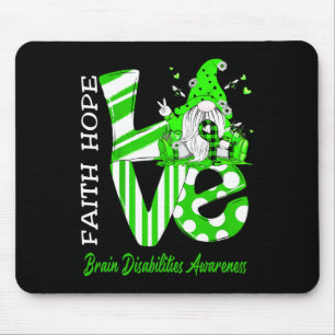 Bee Gnome Liefde Hersenen Disabilities Awareness Muismat