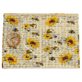 Bee Gnome Sunflower Groot Cadeauzakje (Voorkant)