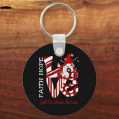 Bee Gnoom Liefde Sikkelcelanemie Bewustzijn Sleutelhanger (Achterkant)