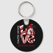 Bee Gnoom Liefde Sikkelcelanemie Bewustzijn Sleutelhanger (Achterkant)