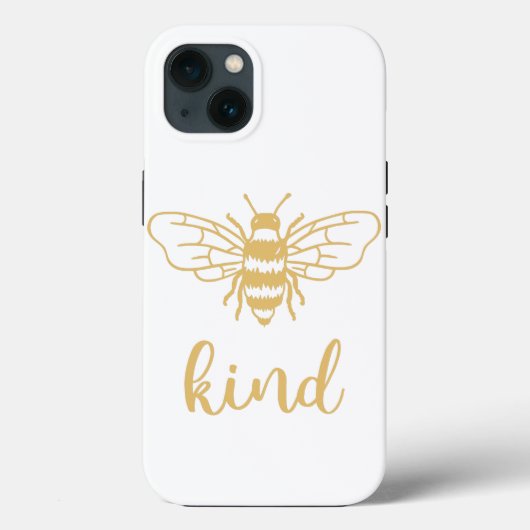 Bee Gold Hoesje-Mate iPhone Case (Achterkant)