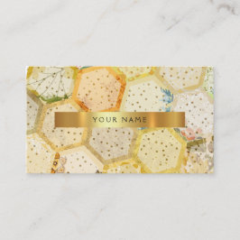 Bee Gold Honeycomb Beehive Vip Visitekaartje