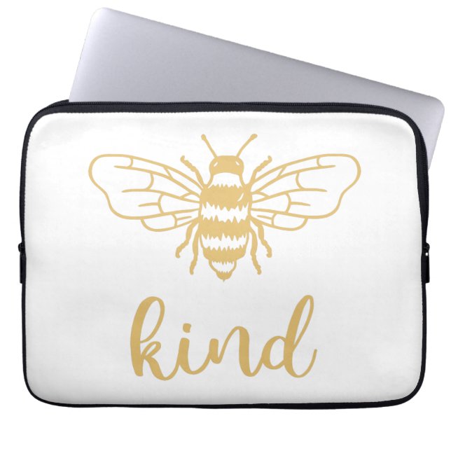 Bee Gold-laptophoes Laptop Sleeve (Voorkant)