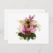 Bee Grateful Briefkaart (Voorkant / Achterkant)