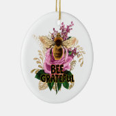 Bee Grateful Keramisch Ornament (Rechts)