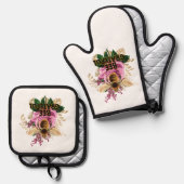 Bee Grateful Ovenwant & Pannenlap Set (Voorkant / Achterkant)