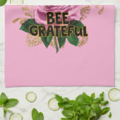 Bee Grateful Theedoek (Gevouwen)