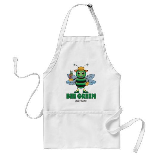 BEE Green Apron Standaard Schort (Voorkant)