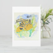 Bee Greeting Card Kaart (Staand voorkant)
