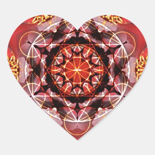 Bee Groen Hart Sticker (Voorkant)