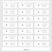 Bee Guest Address Envelope Sticker (Vel)