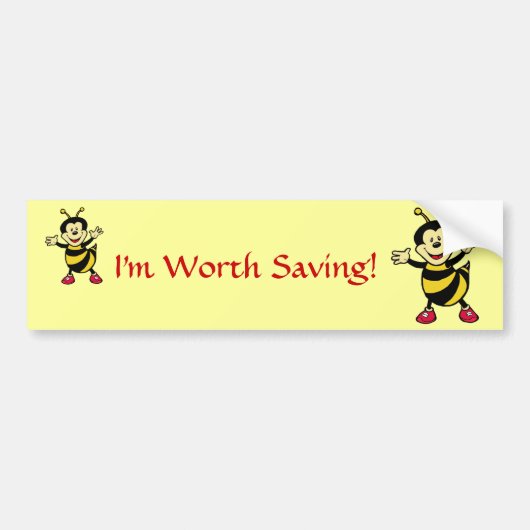 Bee Guy Bumpersticker (Voorkant)