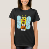 Bee Halloween pompoen T-shirt (Voorkant)