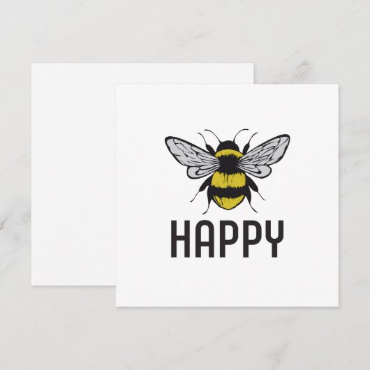Bee Happy (Voorkant / Achterkant)