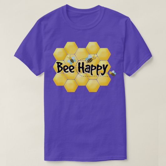 Bee Happy1 T-shirt (Design voorkant)