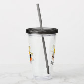 Bee Happy Acrylic Tumbler Acryl Drinkbeker (Links)